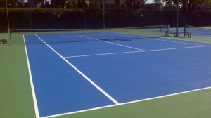 Acrylic Tennis Court Repainted